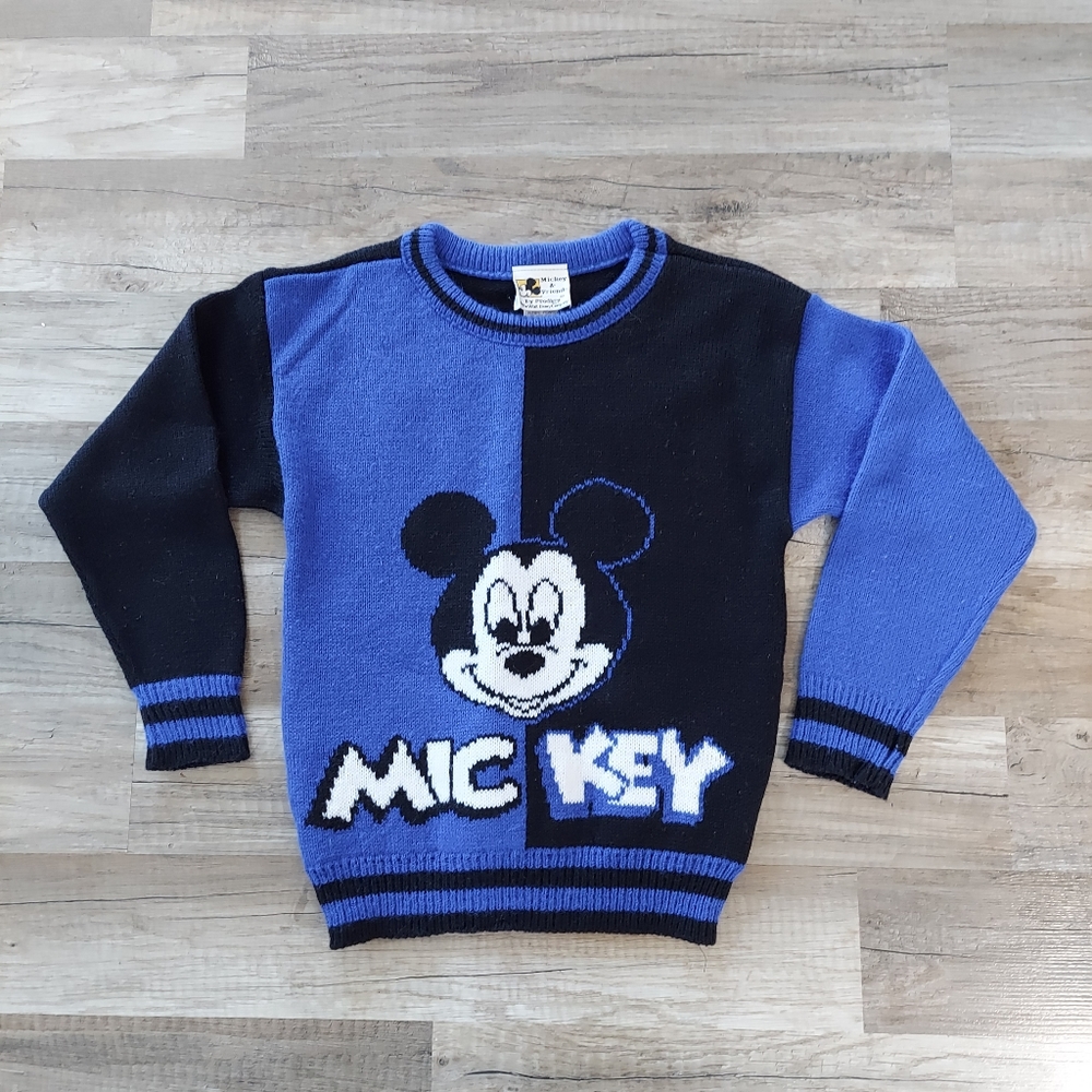 Vintage 90s Disney Kids Mickey Mouse Crewneck Sweater
